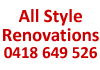 ALL STYLE RENOVATIONS Lic No207903C